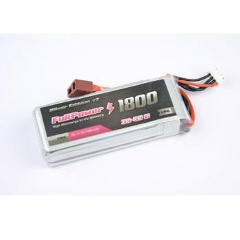 FullPower 2S 7.4V 1800mAh 35C Silver Edition V2 Deans